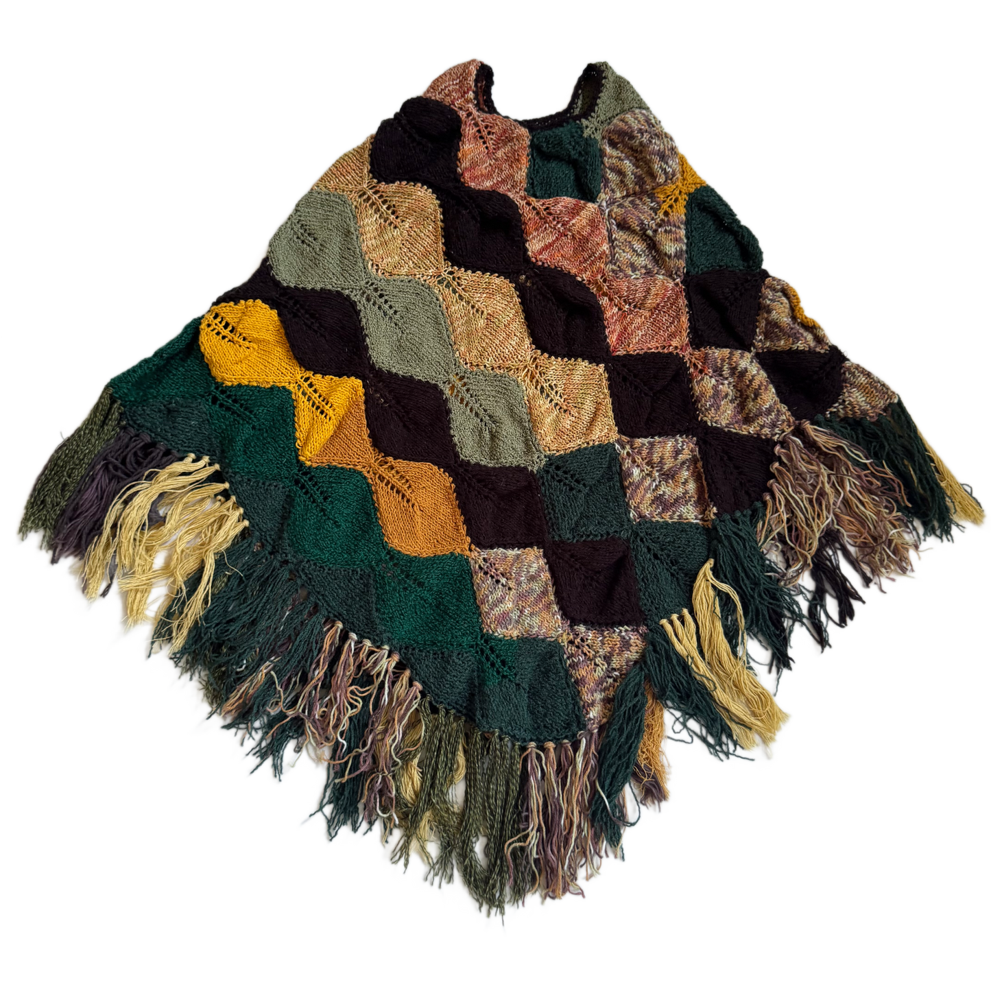Poncho tricotat