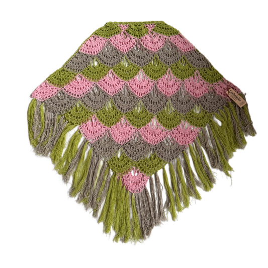 Poncho croșetat