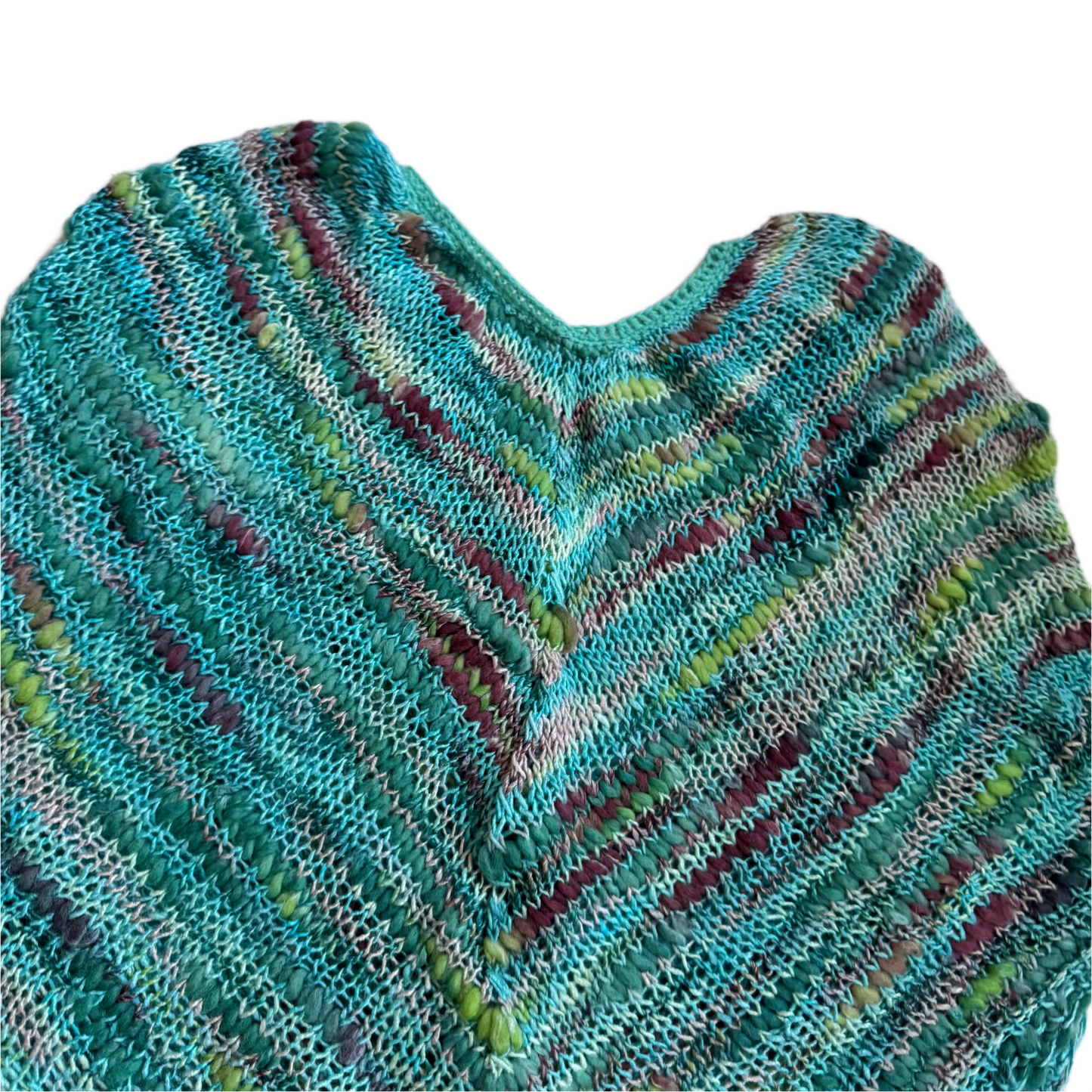Poncho tricotat