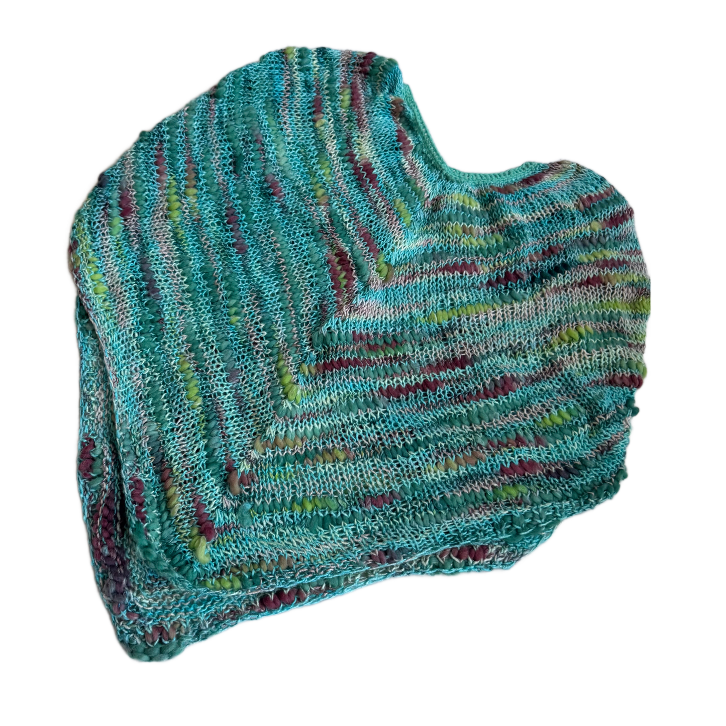 Poncho tricotat